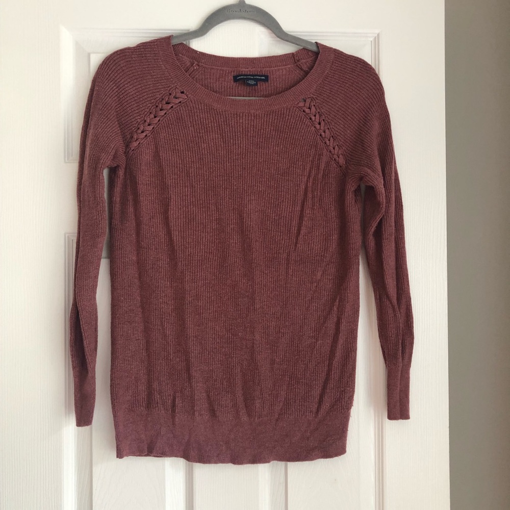 American Eagle mauve/pink ladies sweater, small